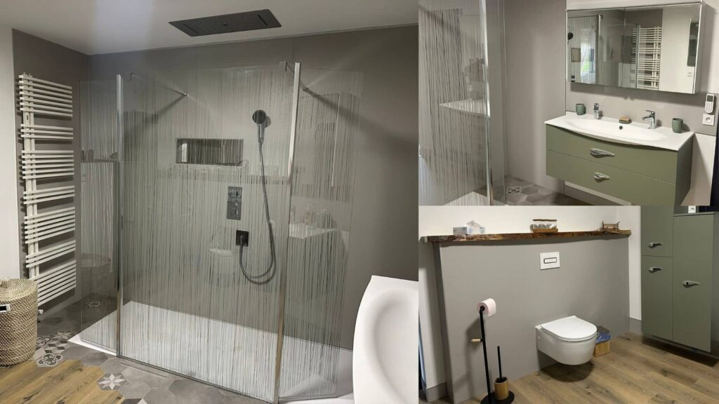 Design de salle de bain moderne à Amiens - Lecomte Eric