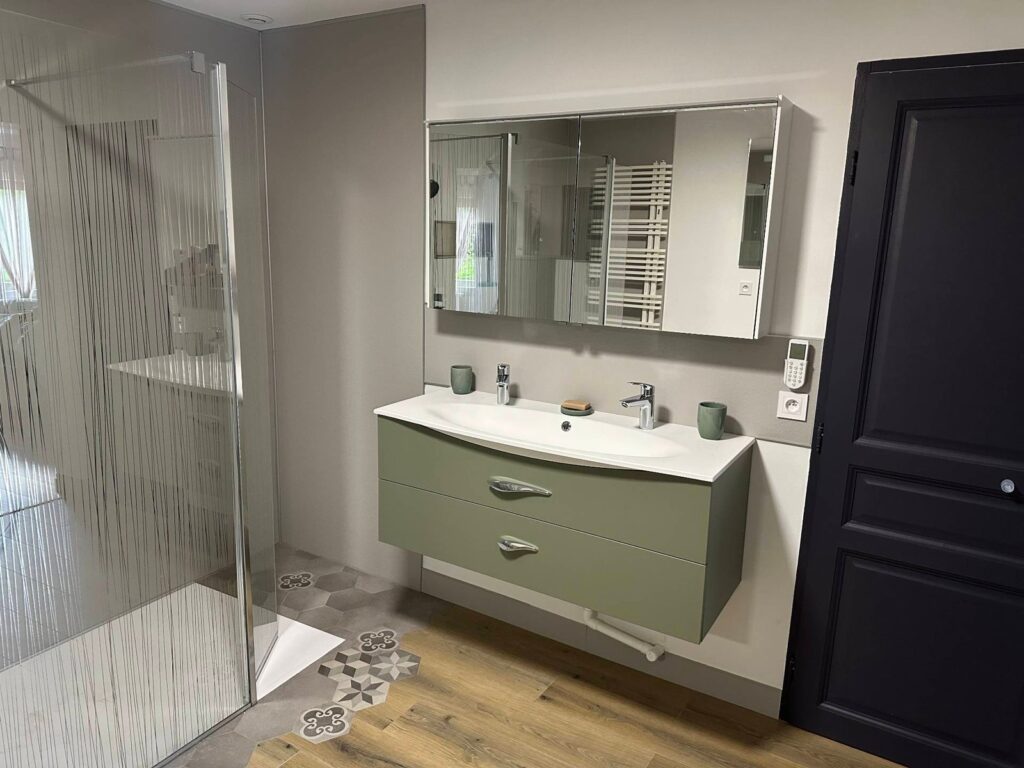 Photo de chantier salle de bain à Amiens - Lecomte Eric