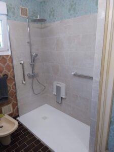 Installation douche à l'italienne avant/après